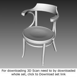 3D Scan of Chair Wooden #4